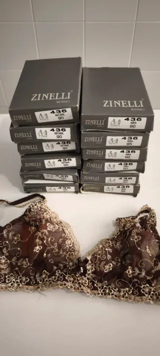 Lote 12 Sujetadores Zinelli Talla 90B Nuevos