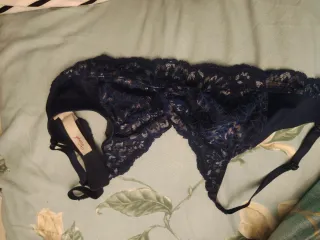Reggiseno pizzo blu Trump