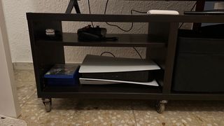 Mueble TV negro madera
