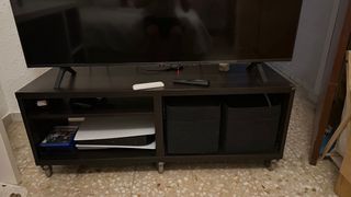 Mueble TV negro madera