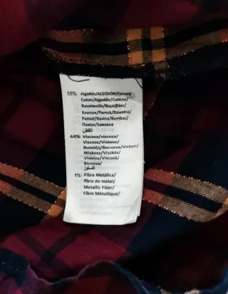 Camisa cuadros Mayoral niña Talla 14