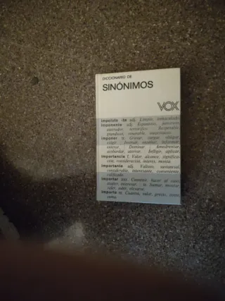 Diccionario de sinónimos