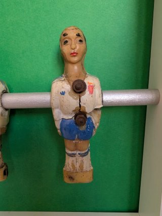 Figuras futbolín enmarcadas