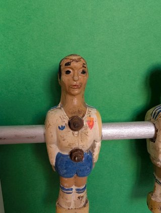 Figuras futbolín enmarcadas