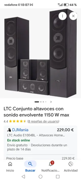 Altavoces LTC Audio Negros