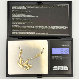 Pulsera Oro Blanco y Amarillo 18K, 12.46gr, 18cm