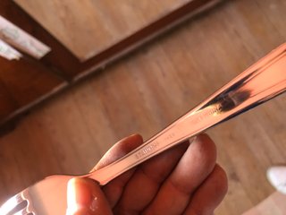 Juego 6 cucharas y 6 tenedores plateados