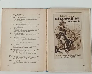 Libro Estampas de Aldea 1935 Primera edición firma