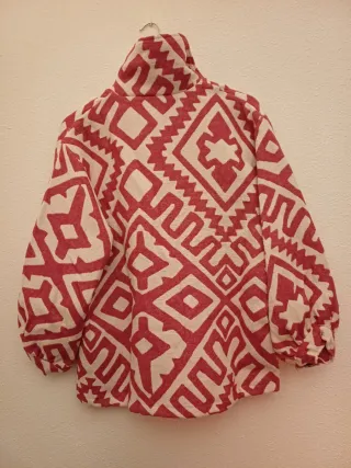 Chaqueta Timiami Estampada Roja y Blanca