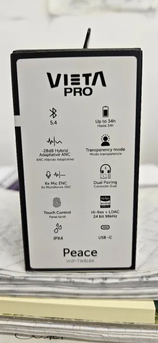 Vieta Pro Peace Auriculares True Wireless ANC
