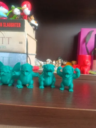 Figuras 3D verdes