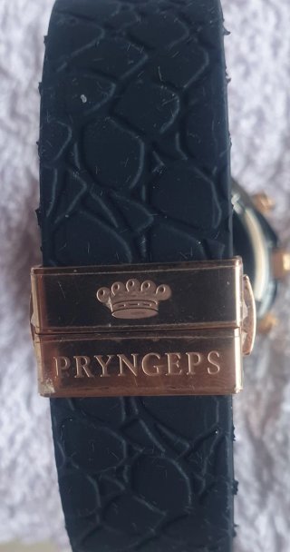 Orologio Pryngeps Milano 1956 Cronografo Oro Nero