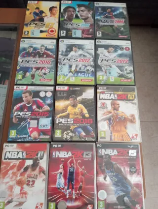 Lote Cajas vacías juegos PC Konami
