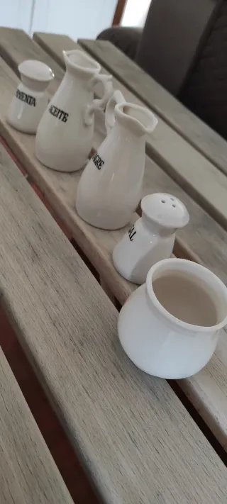 Conjunto mesa porcelana 5 piezas