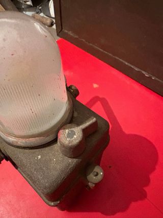 Farol vintage metal y cristal