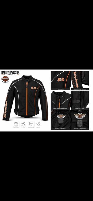 Cazadora Moto Harley Davidson Mujer XS NUEVA