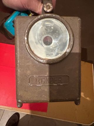 Farol antiguo Wonder metal y cristal