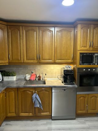 Muebles de Cocina Madera y Cristal