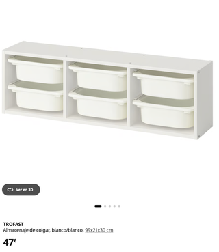 Almacenaje Ikea TROFAST 99x21x30 cm