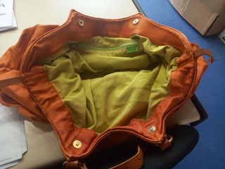 Bolso de viaje grande naranja