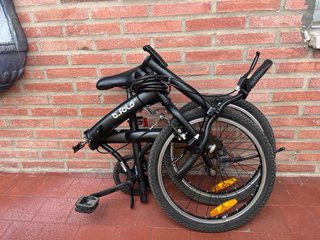 Bicicleta Plegable B'Twin Negra