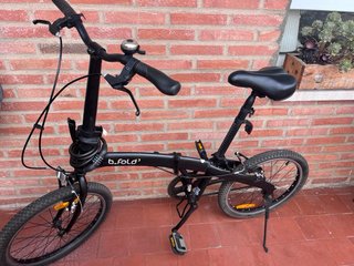 Bicicleta Plegable B'Twin Negra