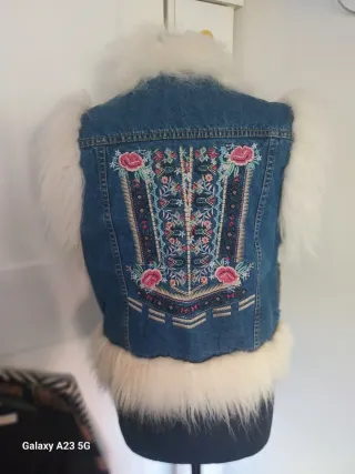 Gilet jeans e mongolia