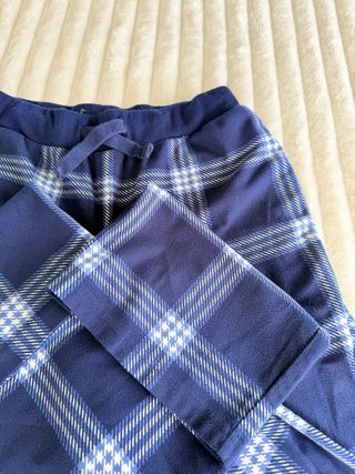 Pantalón pijama cuadros azul talla S