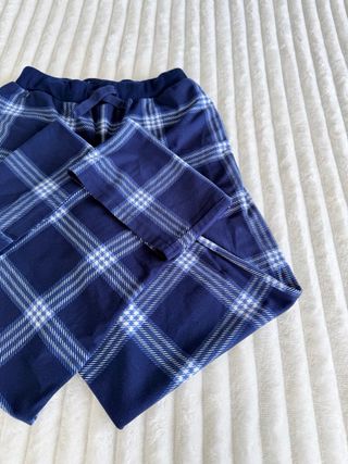 Pantalón pijama cuadros azul talla S