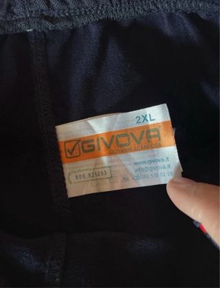 Chándal Givova Talla 2XL Rojo y Negro