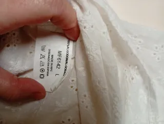 Blusa sin mangas blanca talla L