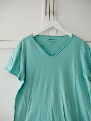 Camiseta Salsa Hombre Talla L Turquesa