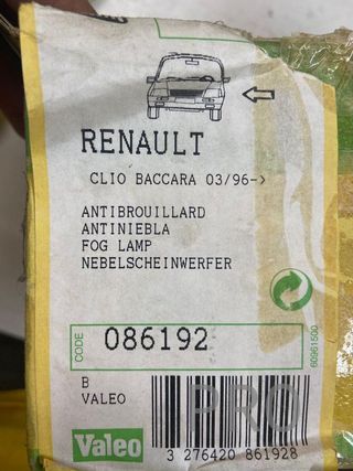 Renault clio bacara antiniebla del izq ref: 086192