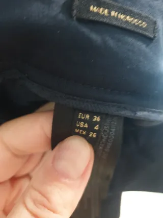 Massimo Dutti Pantalones Azul Marino