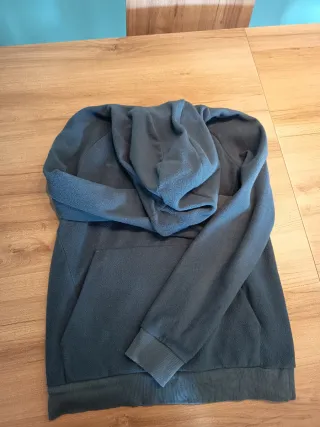 Sudadera polar con capucha hombre gris 13-14 años