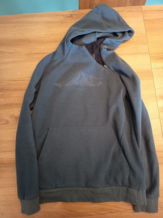 Sudadera polar con capucha hombre gris 13-14 años