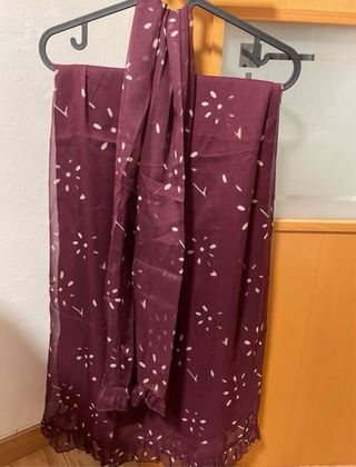 Vestido largo estampado floral