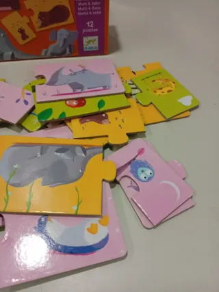 Puzzle Duo Infantil Djeco 12 Piezas