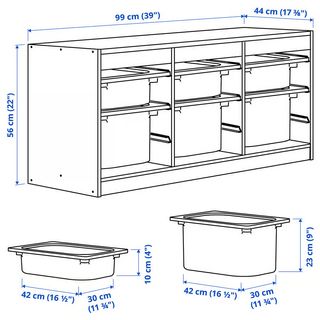 Almacenaje con cajas TROFAST 99x44x56 cm - Ikea