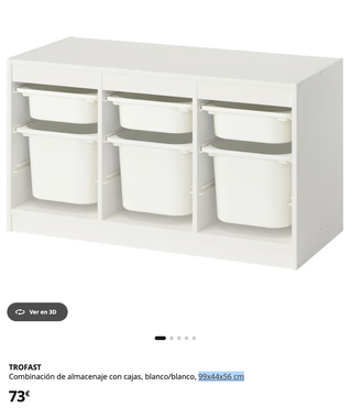 Almacenaje con cajas TROFAST 99x44x56 cm - Ikea