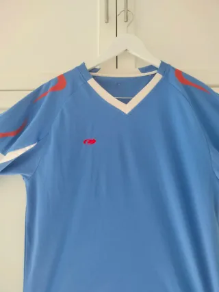 Maglietta calcio CEFA Decathlon Taglia L Blu