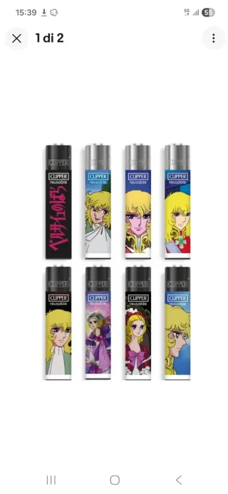 8 accendini Clipper Lady Oscar