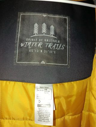 Chaqueta Quechua Talla 3XL Negra y Amarilla