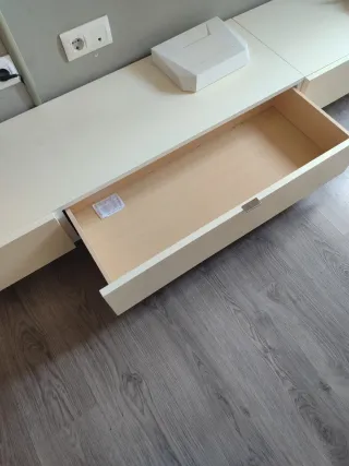 Mueble salón Muebles Rey lacado blanco