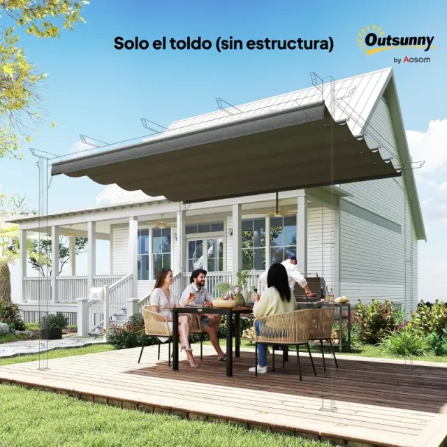 Tettoia Retrattile per Pergola 2,5x2,55m