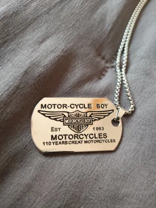 Placa Acero Motor-Cycle boy tipo Harley Davidson