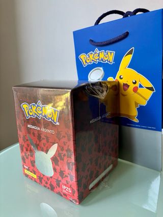 Medaglia Pokemon Argento Pikachu Poste Italiane