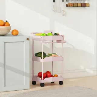 Carrito Auxiliar con Ruedas Rosa