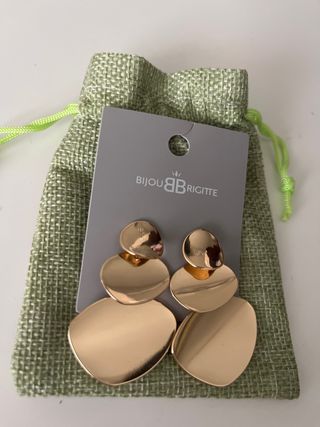 Pendientes dorados largos Bijou Brigitte