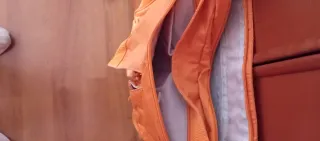 Bolso Cartera Naranja para Libros